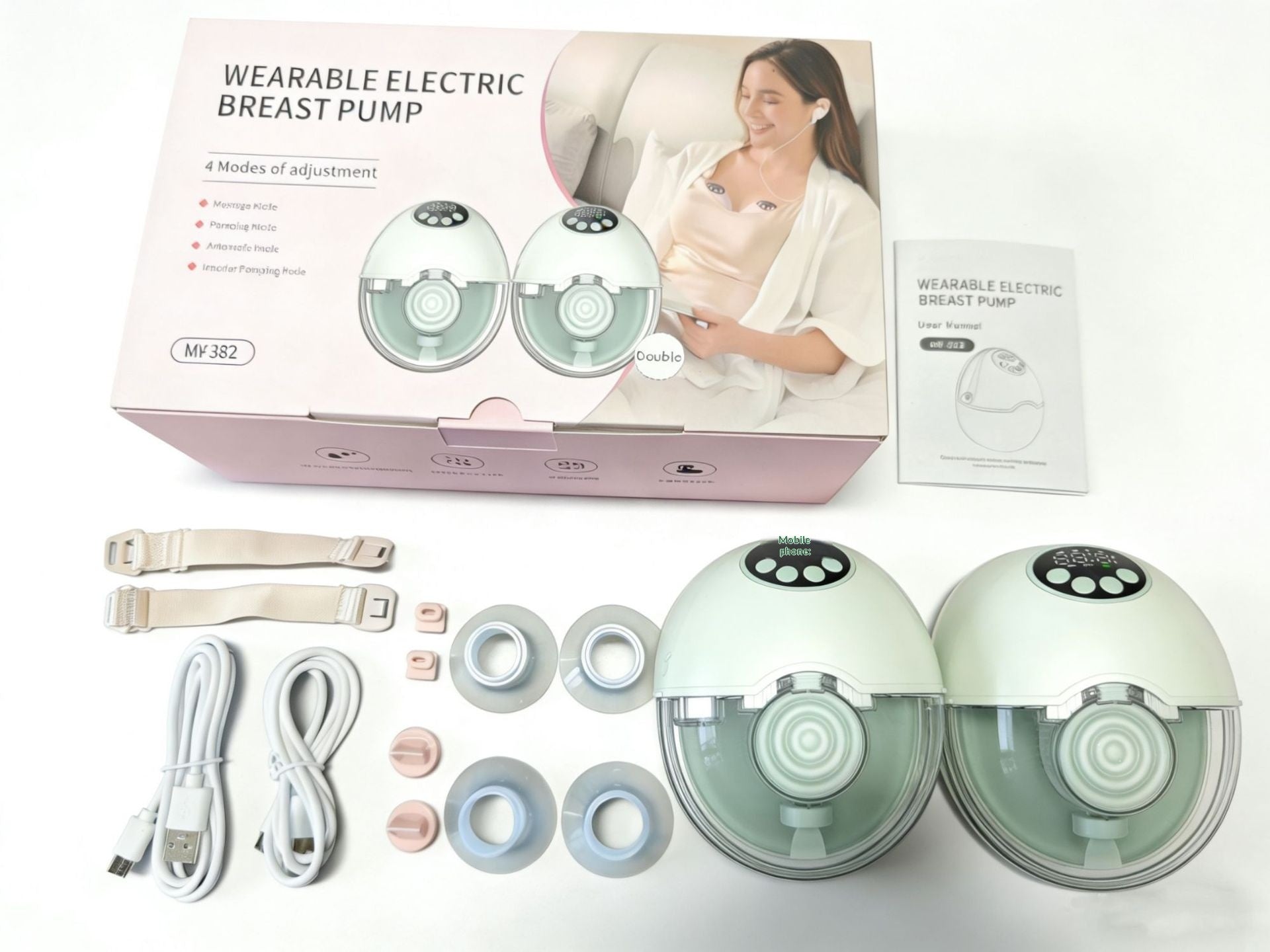 Tragbare elektrische Milchpumpe (ein- oder doppelseitig)