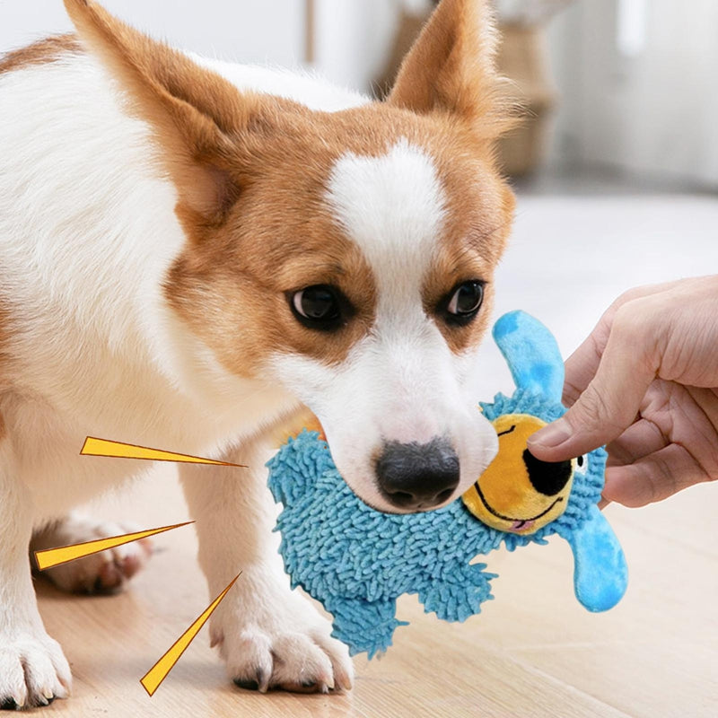 Quietschender Plüschhund für verspielte Vierbeiner