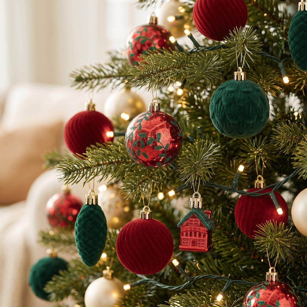 Weihnachtsbaumkugeln im Wald-Stil – 32er-Set – Bild 4 | LuxeStyle