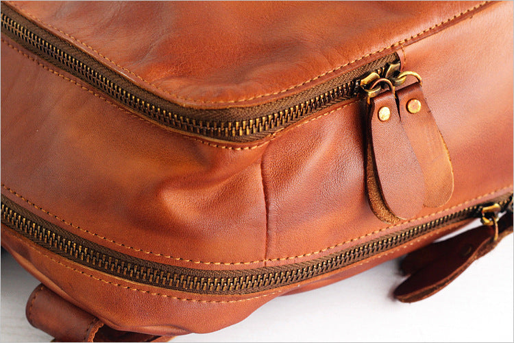 Rückentasche aus Vintage-Leder – Bild 8 | LuxeStyle