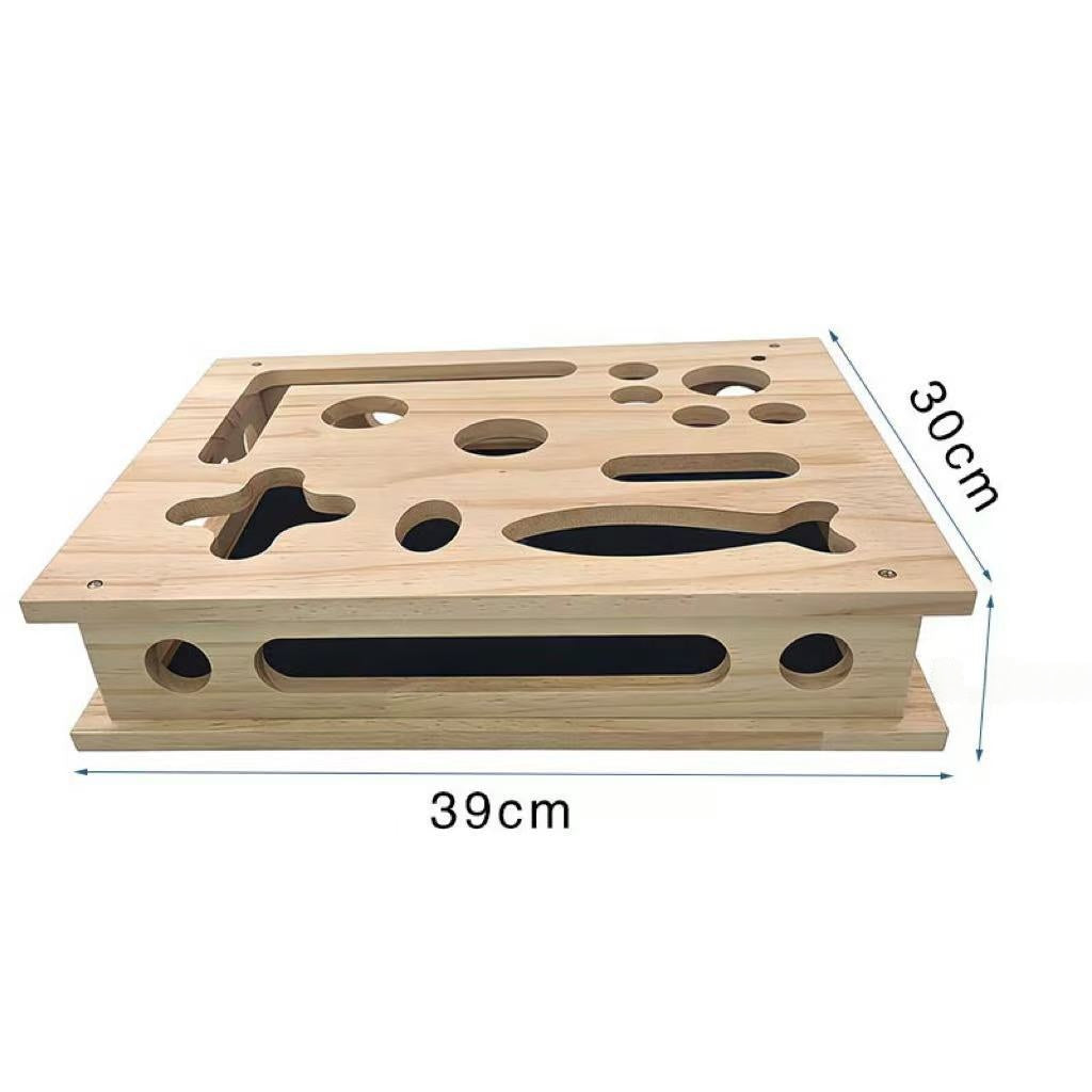 Kratzbox aus Holz für Katzen