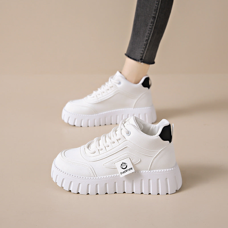 Atmungsaktive High-Top Sneaker mit Chunky-Sohle