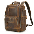 Retro Rucksack aus Rindsleder für 15-Zoll-Laptop