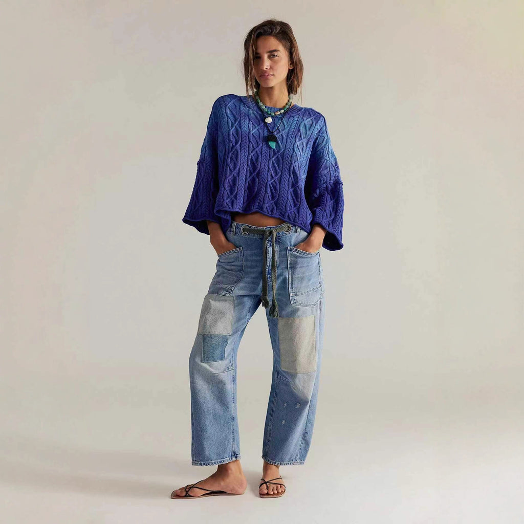 Vintage-Patchwork Jeans