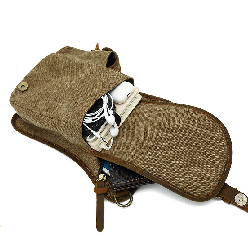 Canvas-Messenger-Tasche – Retro-Design – Bild 7 | LuxeStyle