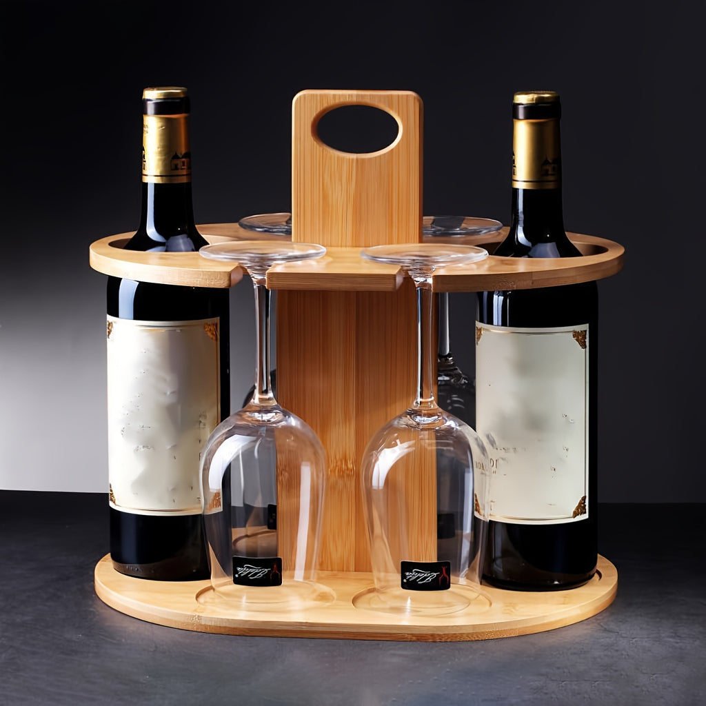 Weinregal aus Bambus