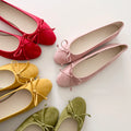 Sheepskin French Bow Gentle Ballet Flats