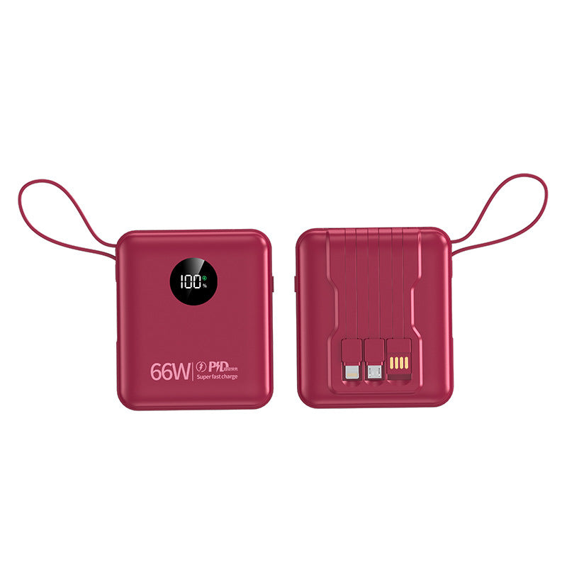 Powerbank 10000 mAh mit integriertem Kabel