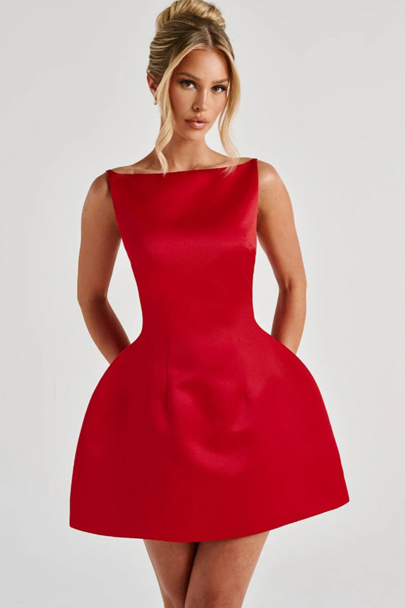A‑Line Pullover‑Kleid in Rot oder Schwarz – Bild 7 | LuxeStyle