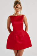 A‑Line Pullover‑Kleid in Rot oder Schwarz – Bild 9 | LuxeStyle