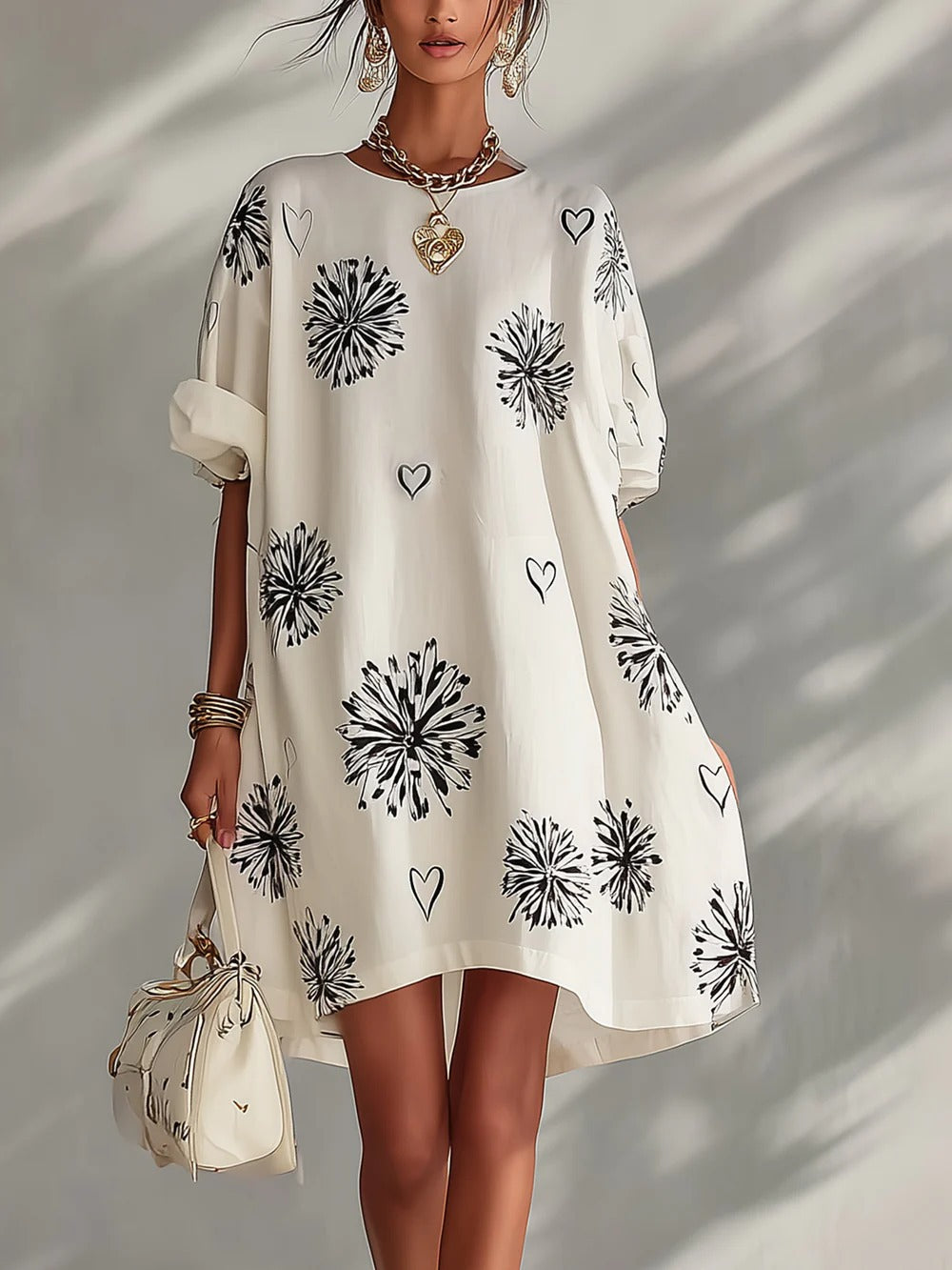 Blumenkleid mit Herzen