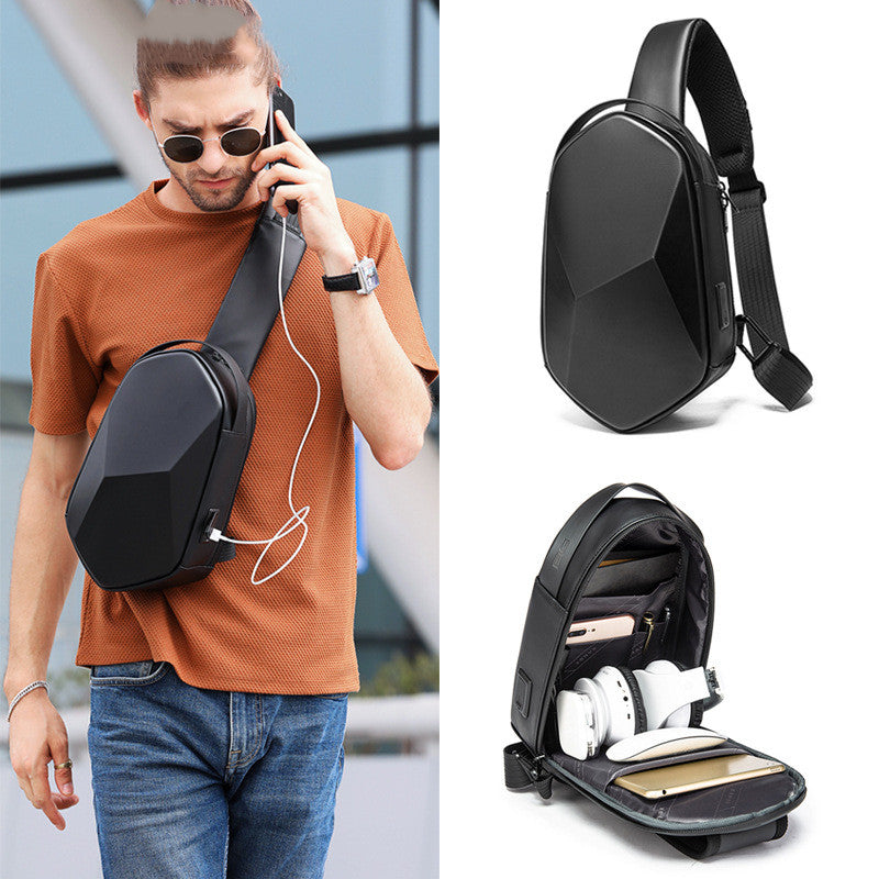 Brusttasche für Herren, rautenförmig – Bild 3 | LuxeStyle