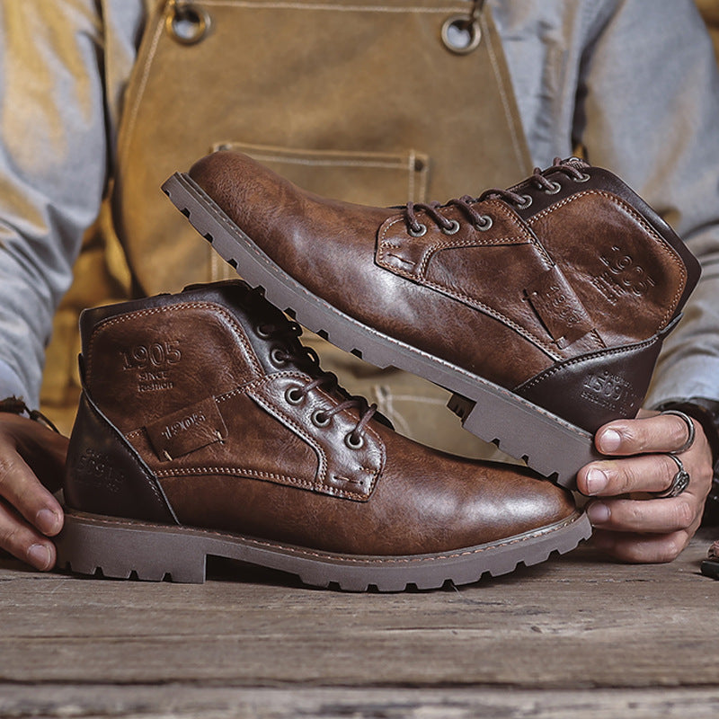 Retro Leder Boots im Britischen Stil – Bild 4 | LuxeStyle