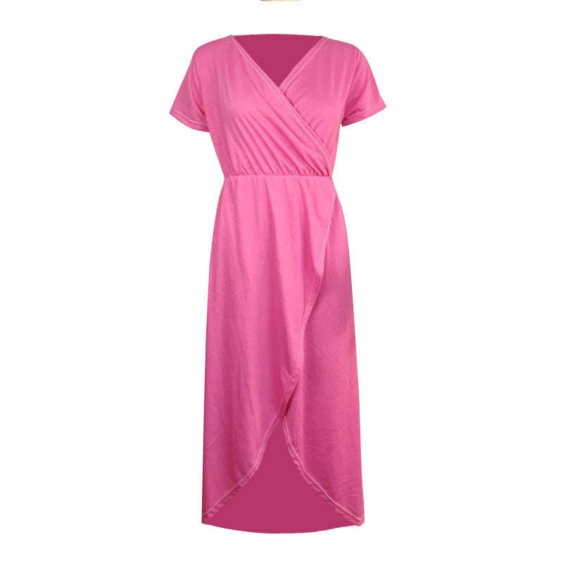 Elegantes V-Neck Strickkleid mit Wickelfront – Bild 2 | LuxeStyle