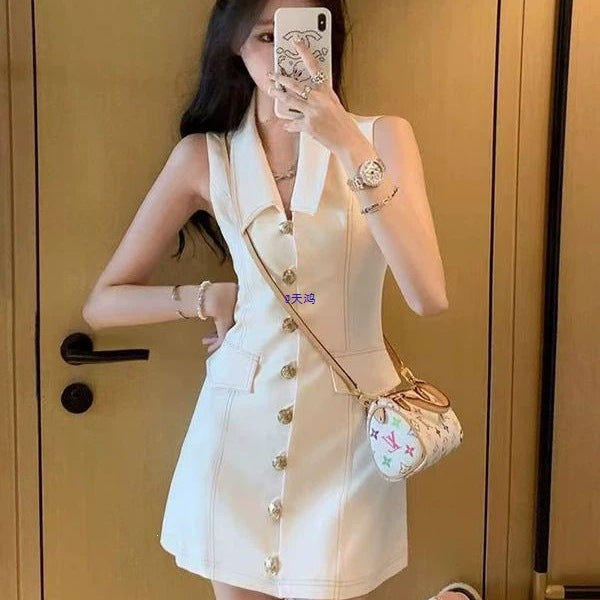 Ärmelloses Mini-Kleid im Retro-Stil | LuxeStyle