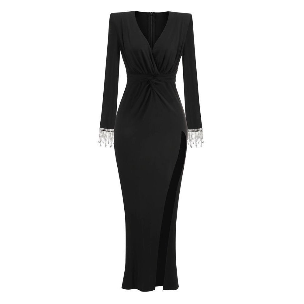Elegantes Bodycon-Kleid mit tiefem V-Ausschnitt | LuxeStyle