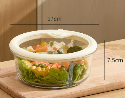 Glas Lebensbox mit Dichtverschluss