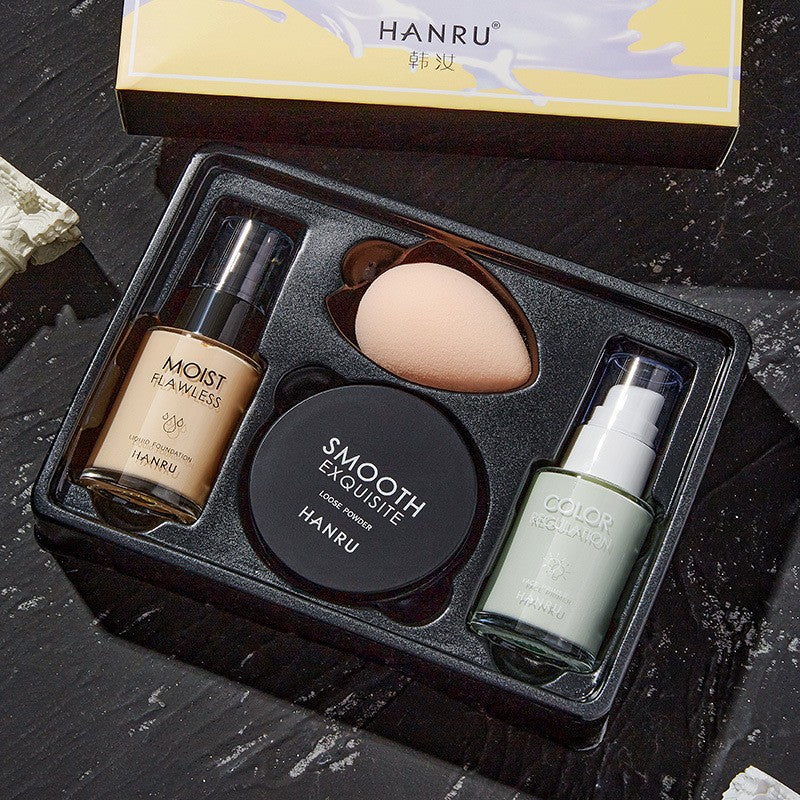 4-teiliges Make-up Set: Puder & Foundation – Bild 2 | LuxeStyle