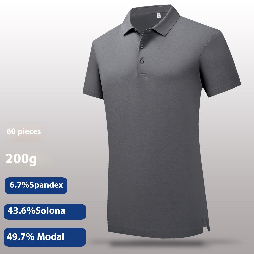 Lanjing Modal Poloshirt mit Revers | LuxeStyle