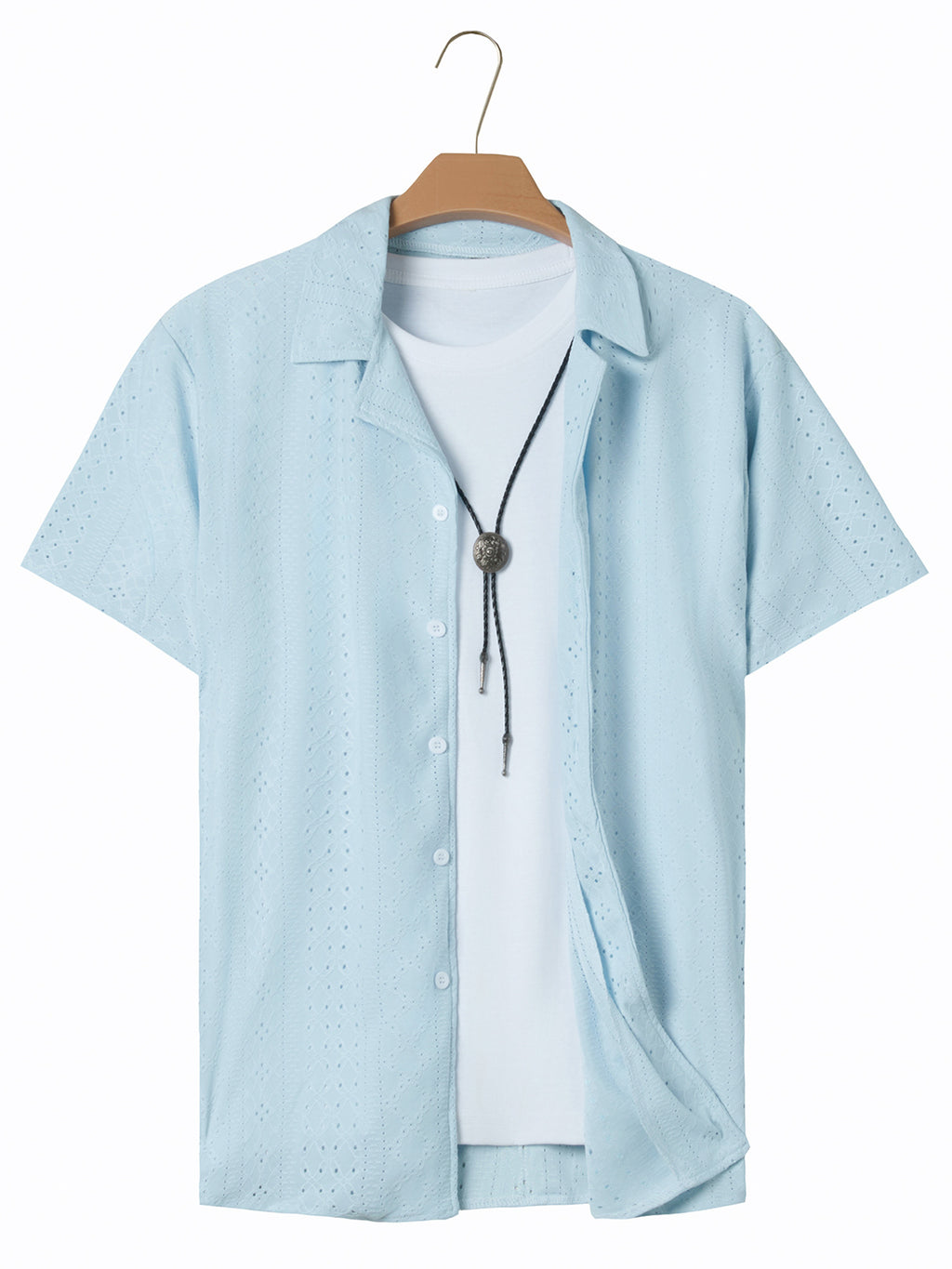 Herren Hemd Einfarbig Slim Fit – Ansicht 8