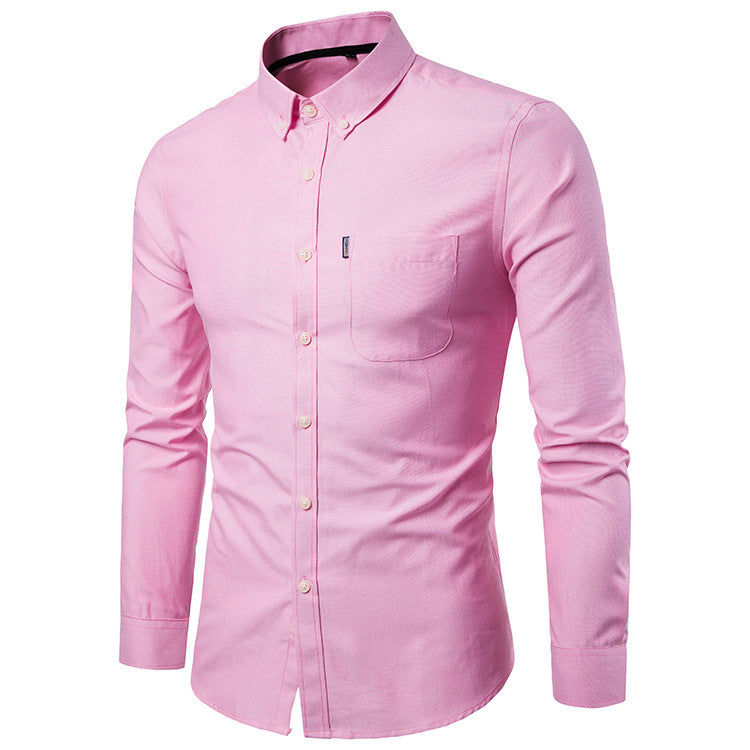 Slim-Fit Langarmhemd für Herren