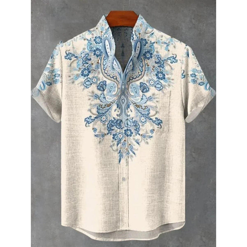 Leinenhemd für Herren – American Retro Style – Bild 4 | LuxeStyle