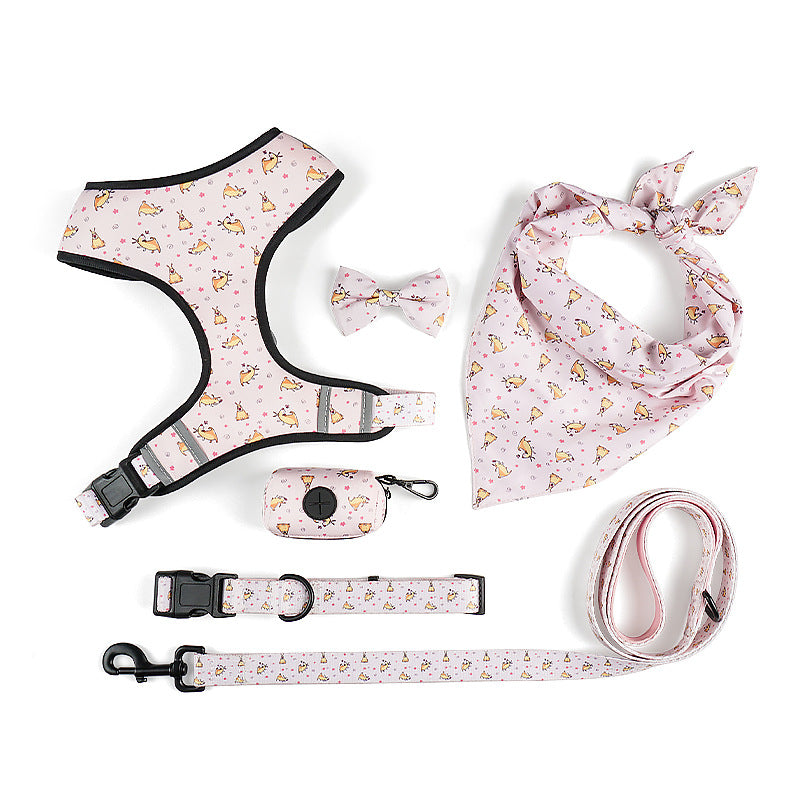 Hundegeschirr-Set mit Leine und Halstuch | LuxeStyle