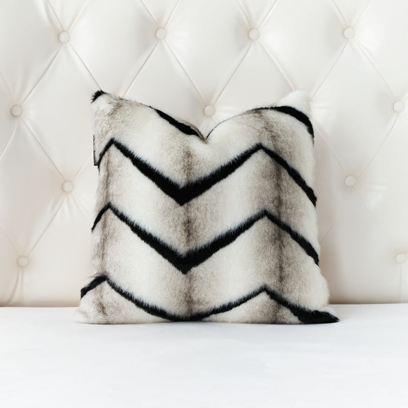 Kissenbezug Zebra-Tiger-Muster, Plüsch | LuxeStyle