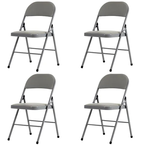 4er-Set klappbare Stühle, Grau – Ansicht 2