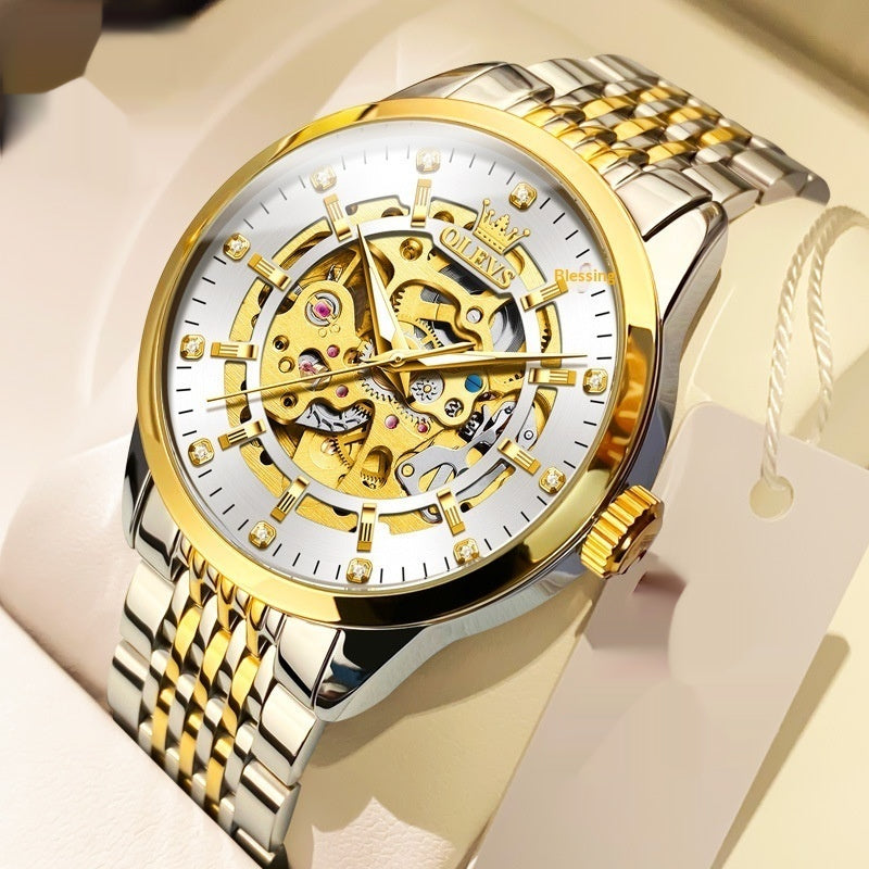 Mechanische Skelett-Herrenuhr