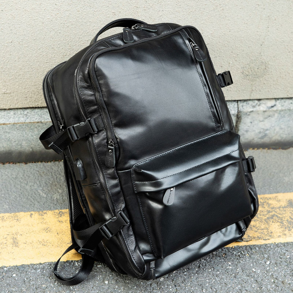 Rucksack aus Echtleder – 30×20×45 cm – Bild 4 | LuxeStyle