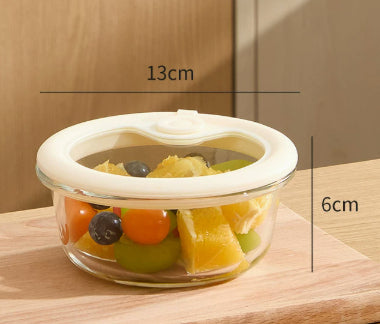 Glas Lebensbox mit Dichtverschluss