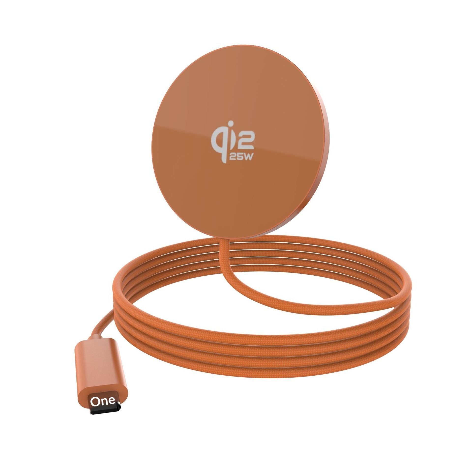 Tragbares magnetisches Wireless-Ladegerät mit Kabel