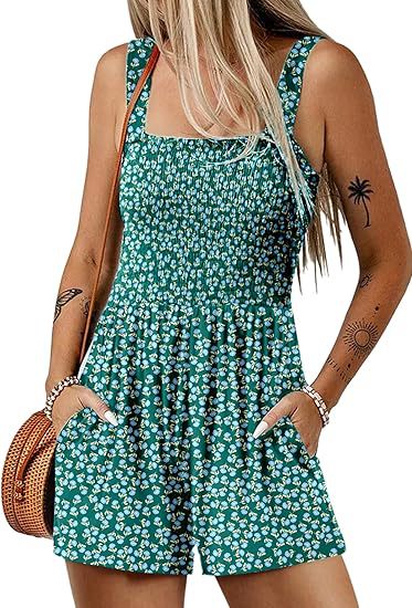 Damen Blumenprint Jumpsuit
