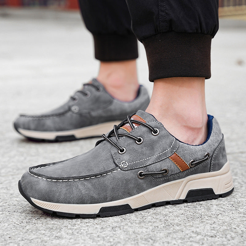 Atmungsaktiver Leder-Sneaker für Herren – Bild 3 | LuxeStyle