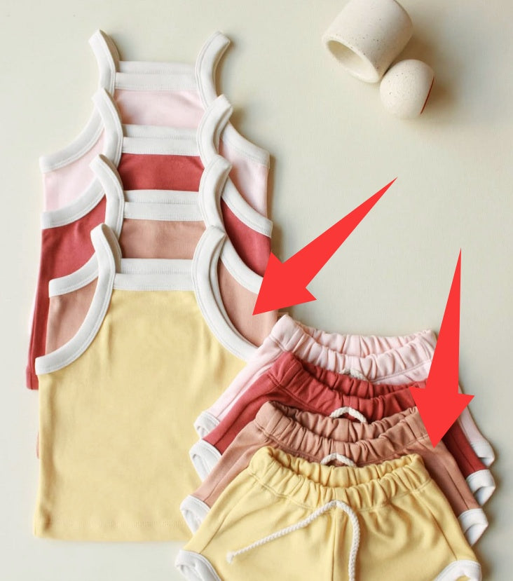 Baby Sommer-Set mit Träger-Top und Shorts – Bild 9 | LuxeStyle