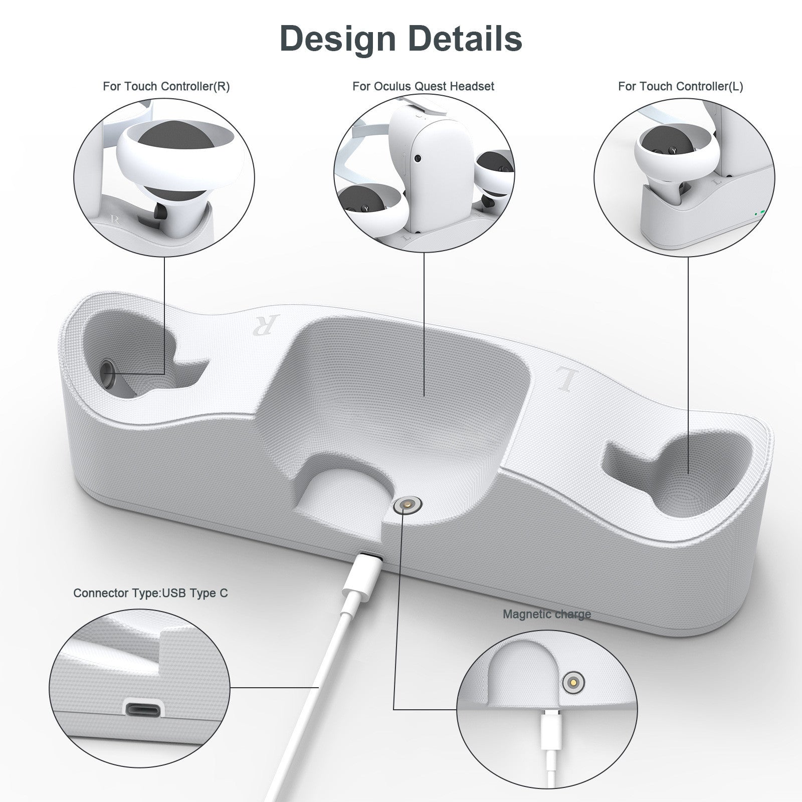 VR-Brillen Controller Magnetische Ladestation