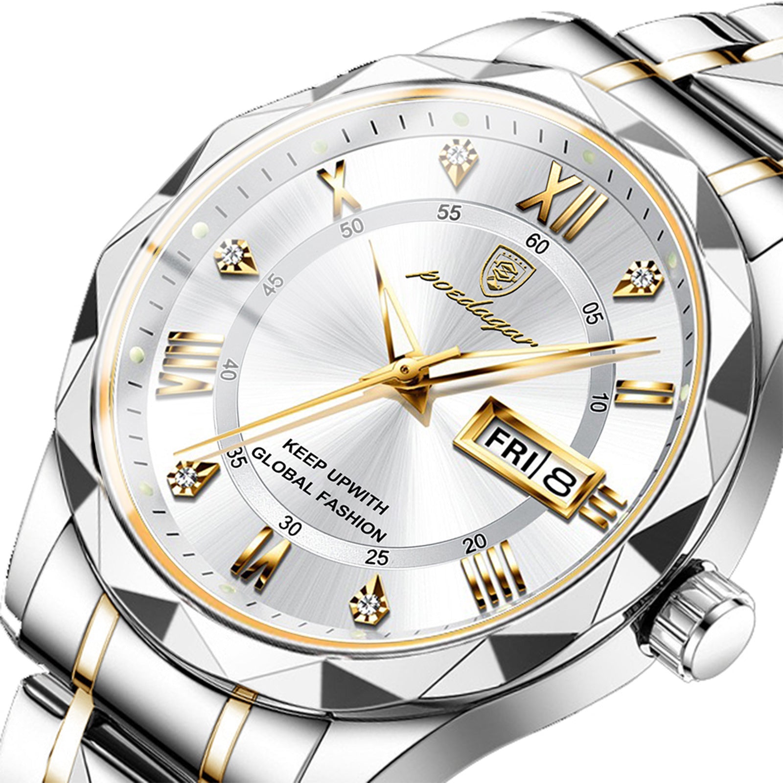 Herrenuhr Quarzwerk Lederarmband – Ansicht 6