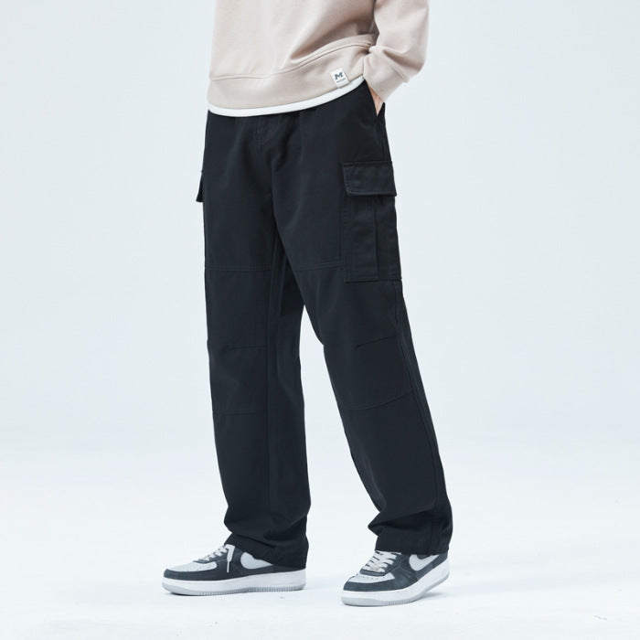 Herren Relaxed-Fit Straight-Leg Freizeithose