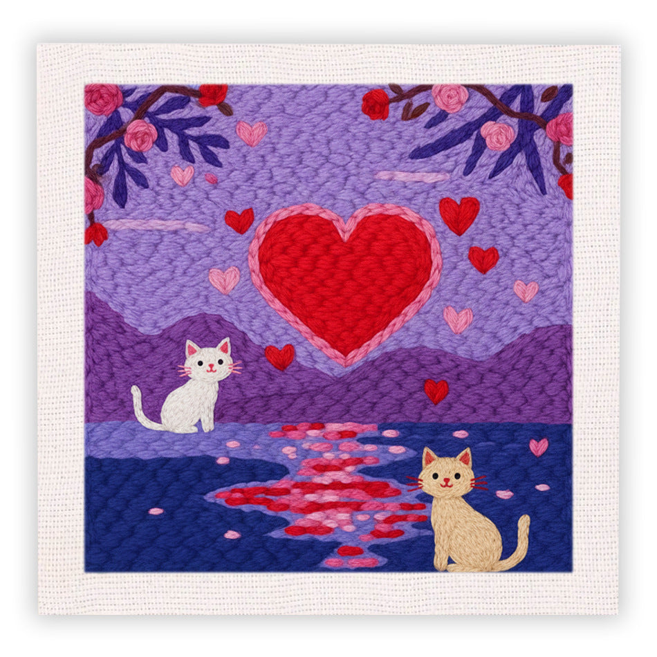 Quadratisches Stich- und Pop-Handwerksset