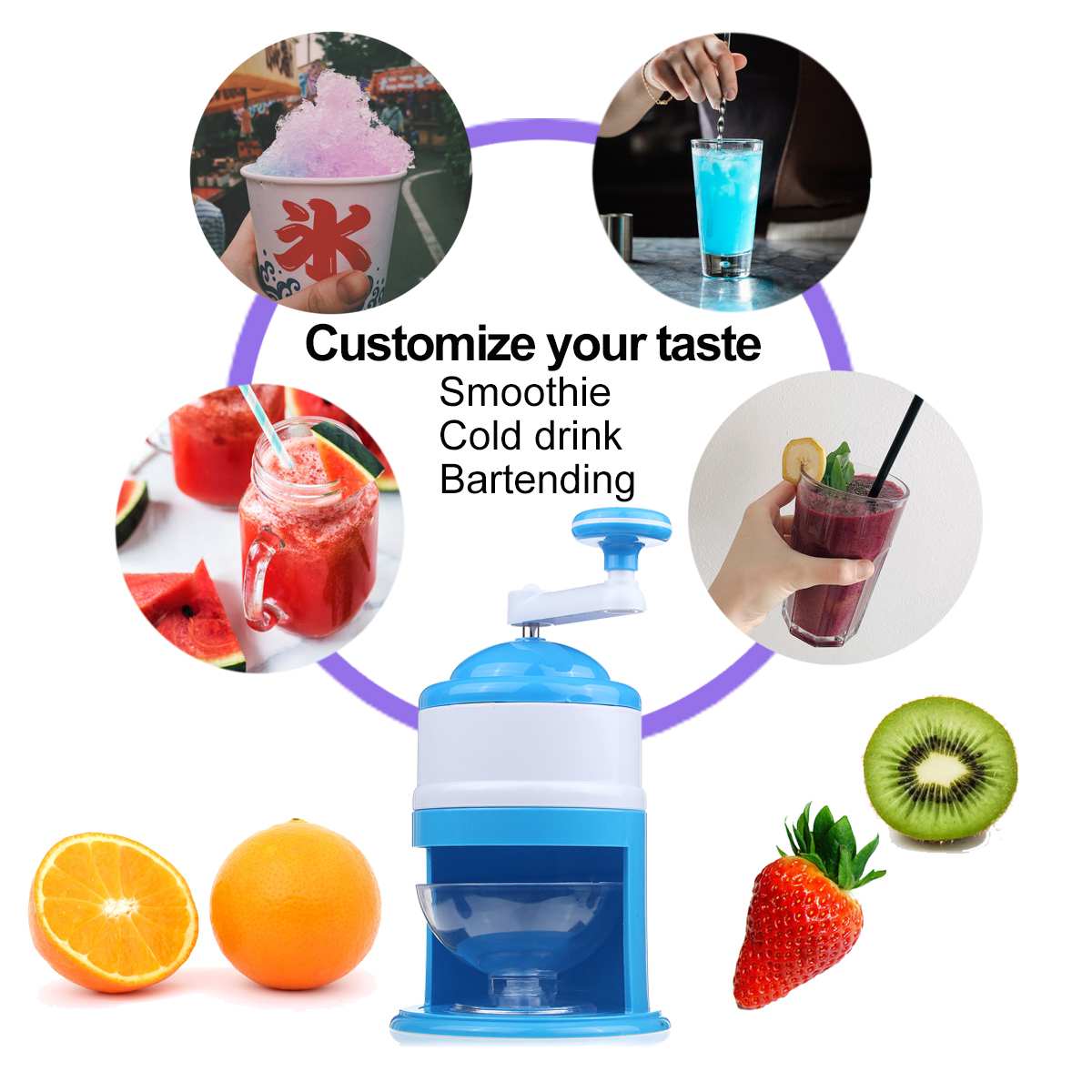 Manueller Eis-Crusher für Smoothies & Drinks – Bild 3 | LuxeStyle