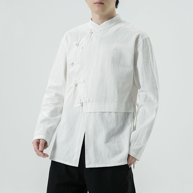 Baumwoll-Leinen Langarmshirt – Bild 5 | LuxeStyle