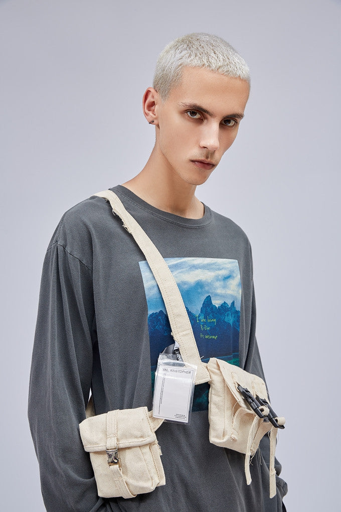 Twill Umhängetasche im Used-Look – Bild 4 | LuxeStyle