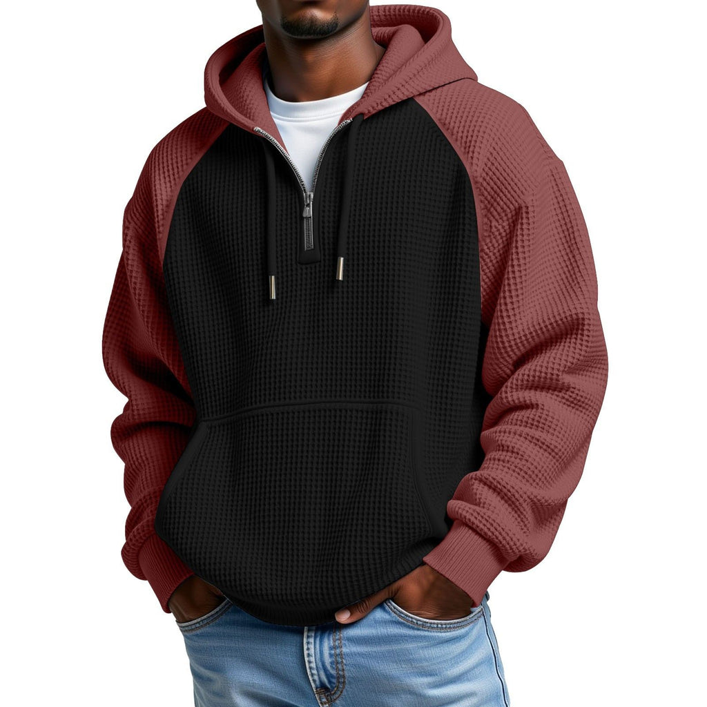 Farbblock Hoodie Langarm