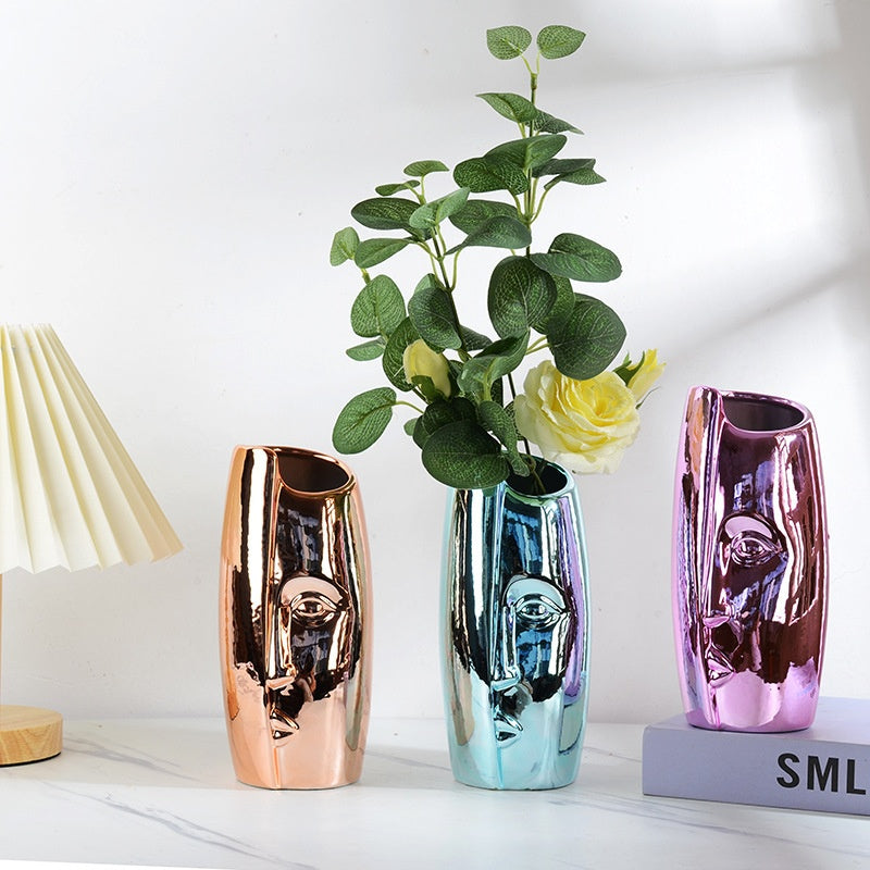 Keramikvase für Trockenblumen