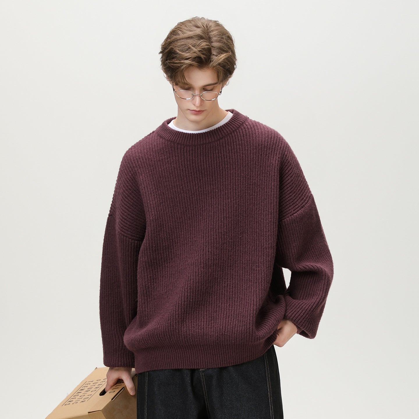 Pullover mit Textur