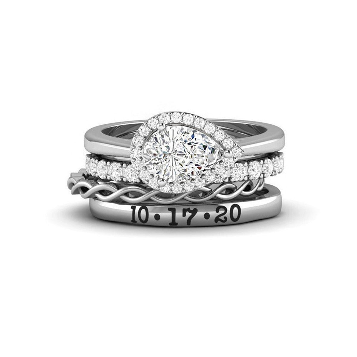 Faltbarer Diamant-Kombinationsring – Bild 5 | LuxeStyle