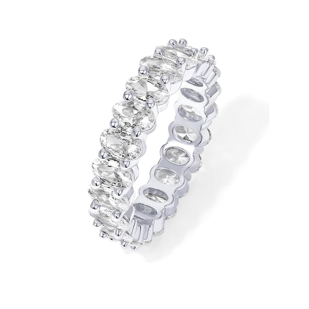 Eleganter Oval-Zirkon-Ring