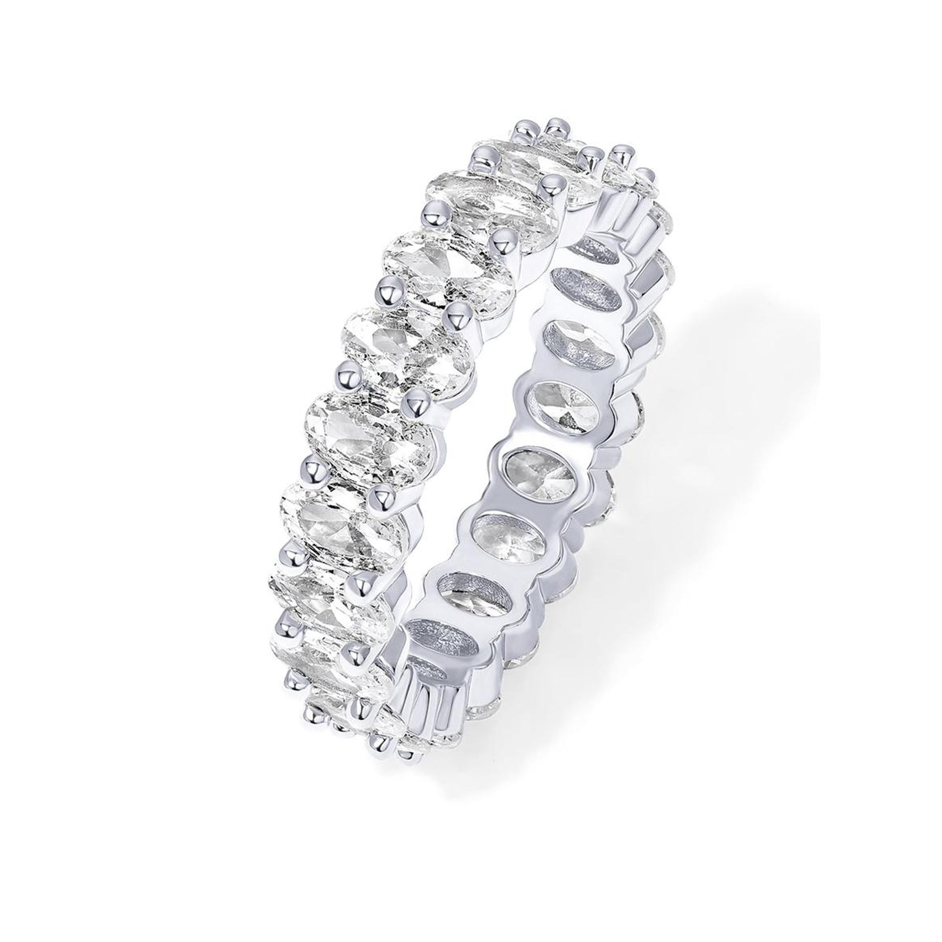 Eleganter Oval-Zirkon-Ring