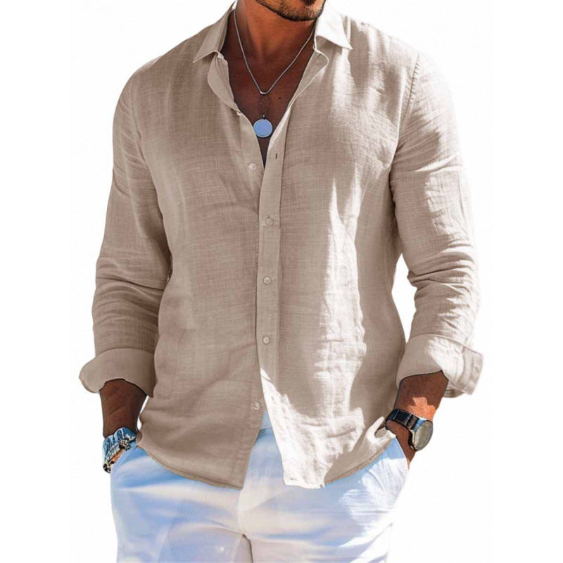 Langarm-Herren-Shirt mit lockerer Passform – Bild 5 | LuxeStyle